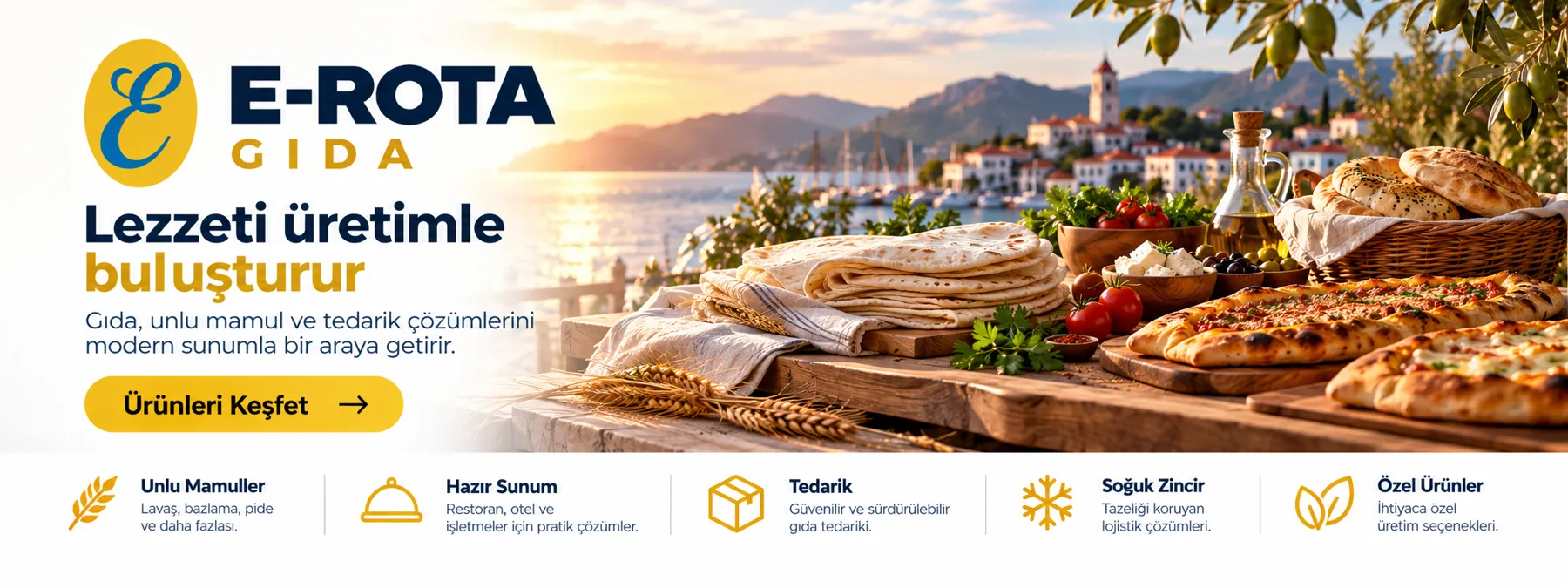 E-ROTA GIDA tanıtım bannerı
