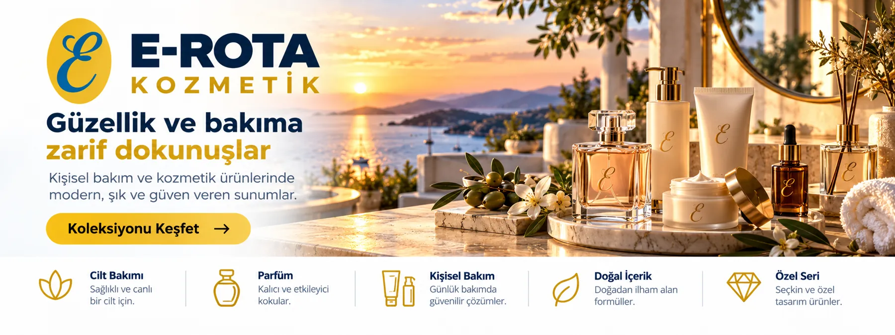 E-ROTA KOZMETİK tanıtım bannerı